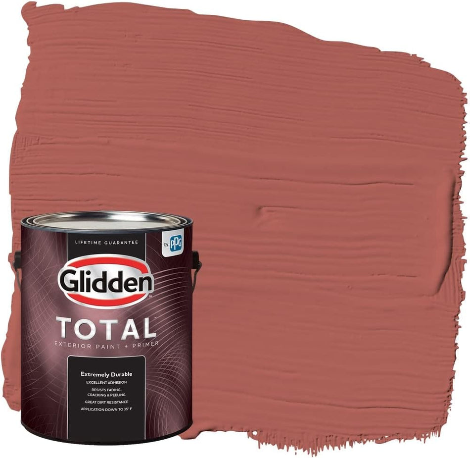 Glidden Total Exterior Paint &amp; Primer semibrillante, Pizza Pie