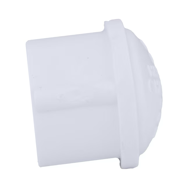 Charlotte Pipe White PVC Schedule 40 Cap - 2-in. Diameter, 280 PSI Max Pressure