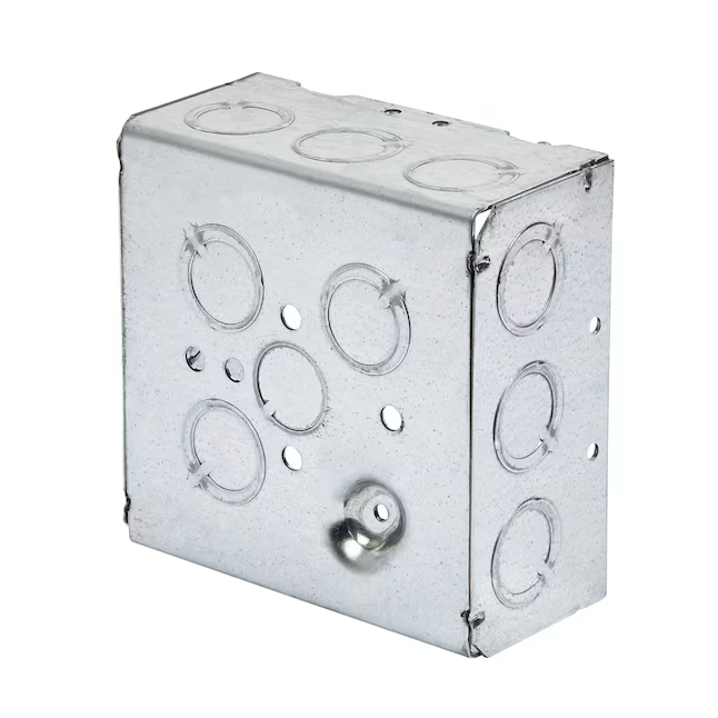 Hubbell RACO 2-Gang Galvanized Steel New Work Square Electrical Box