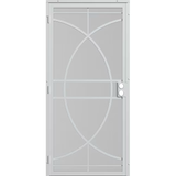 RELIABILT Rio 36-in x 81-in White Steel Surface Mount Security Door with Black Screen