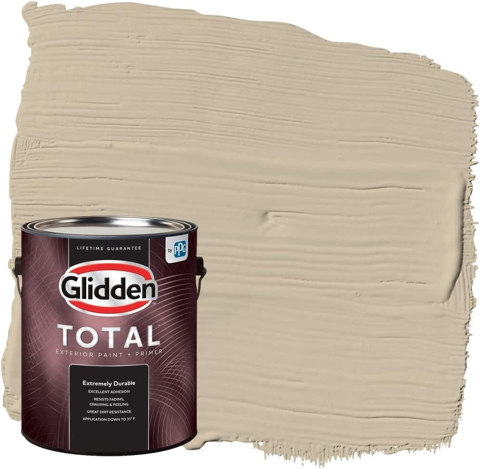 Pintura e imprimador para exteriores Glidden Total Semibrillante, Dusty Trail