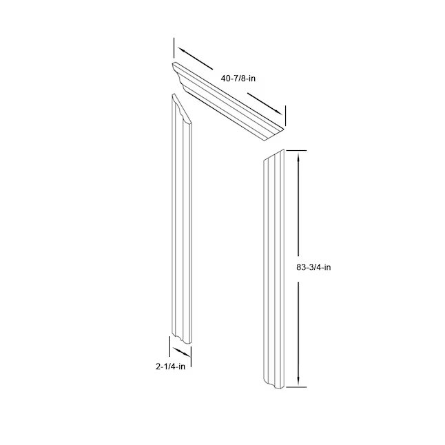 RELIABILT 0.625-in x 2.25-in x 6.95-ft Primed Pine Door Casing Kit