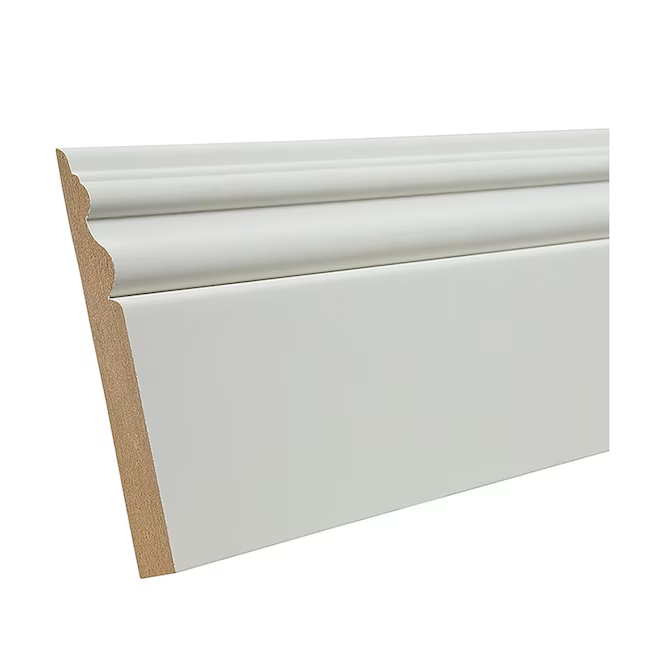 RELIABILT 9/16-in x 5-in x 8-ft Colonial Primed MDF 3022 Baseboard Moulding