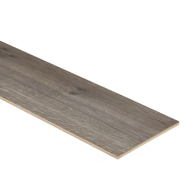 Pergo TimberCraft +WetProtect con contrapiso adjunto Roble Ruxin 12 mm de largo x 7-1/2 pulgadas de ancho x 47-1/4 pulgadas de largo Piso laminado de tablones de madera impermeable