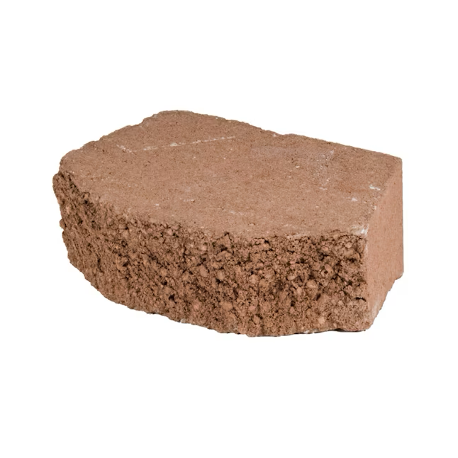 4-in H x 11.5-in L x 7.5-in D Terracotta Concrete Retaining Wall Block