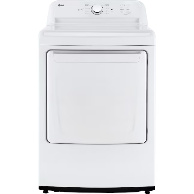 LG 7.3-cu ft Electric Dryer (White) ENERGY STAR