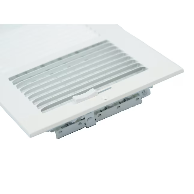 RELIABILT 12-in x 4-in 2-way Steel White Sidewall/Ceiling Register