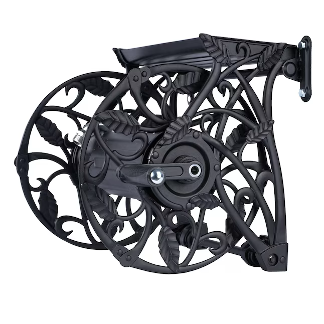 Style Selections Aluminum 125-ft Wall-mount Hose Reel