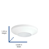 Progress Lighting 1-Light 5.63-in White LED Flush Mount Light ENERGY STAR