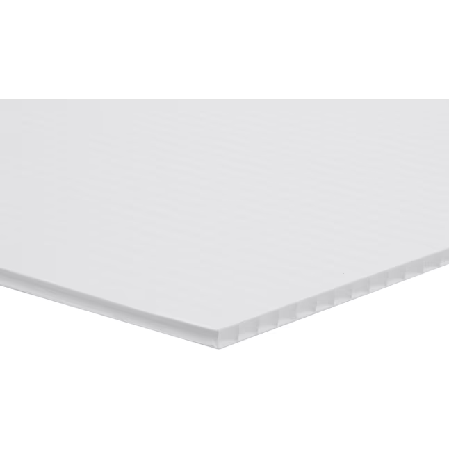 Letrero en blanco de plástico corrugado Hillman de 24 x 36 pulgadas