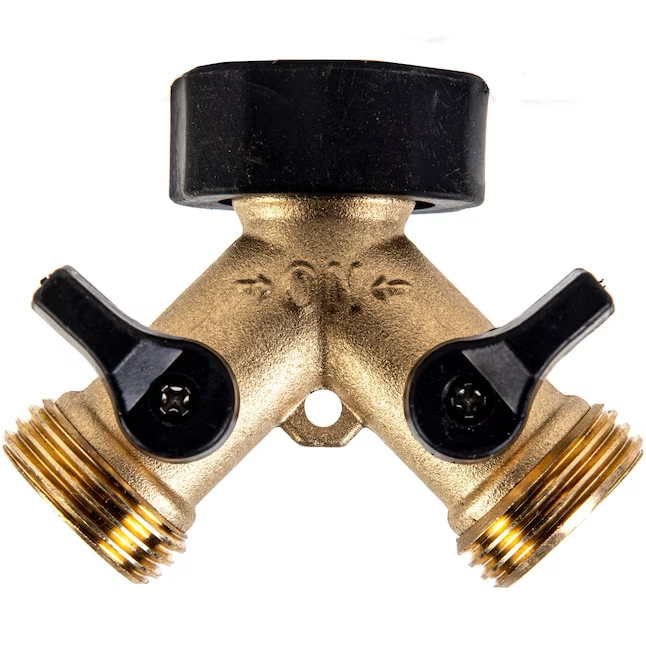 Project Source Brass 2-Way Restricted-Flow Water Shut-Off