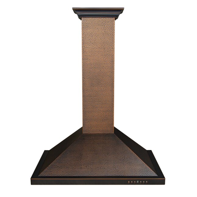 ZLINE  36-in 400-CFM Convertible Hand-hammered Copper Wall-Mounted Range Hood