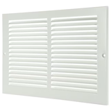 RELIABILT 12-in x 6-in Steel White Sidewall/Ceiling Grille