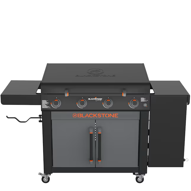 Blackstone 36" Culinary Omnivore Griddle mit Beistelltisch 4-Brenner Flüssigpropan-Flachgrill