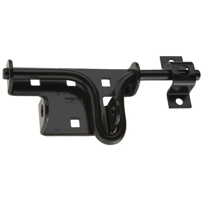 National Hardware 7-in Black Gate Latch