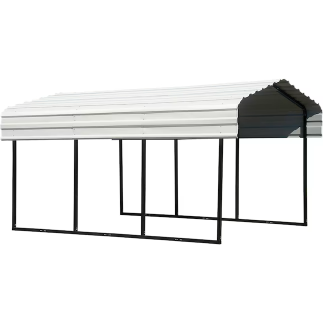 Arrow 10-ft W x 15-ft L x 7-ft H Eggshell Metal Carport