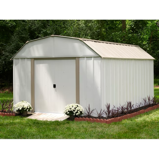 Arrow 10-ft x 14-ft Lexington Galvanized Steel Storage Shed