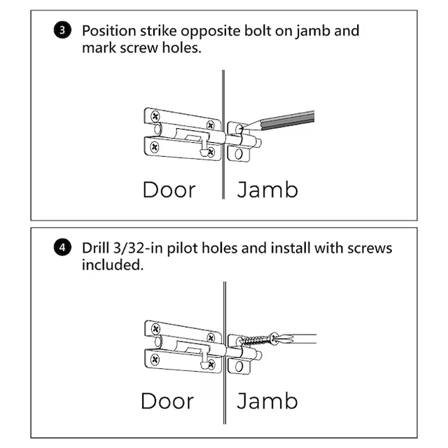 RELIABILT 3-in Stainless Steel Stainless Steel Barrel Bolt