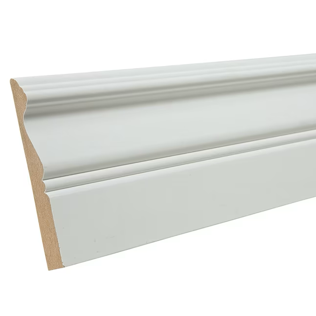 RELIABILT 15/32-in x 4-in x 12-ft Contemporary Primed MDF Baseboard Moulding