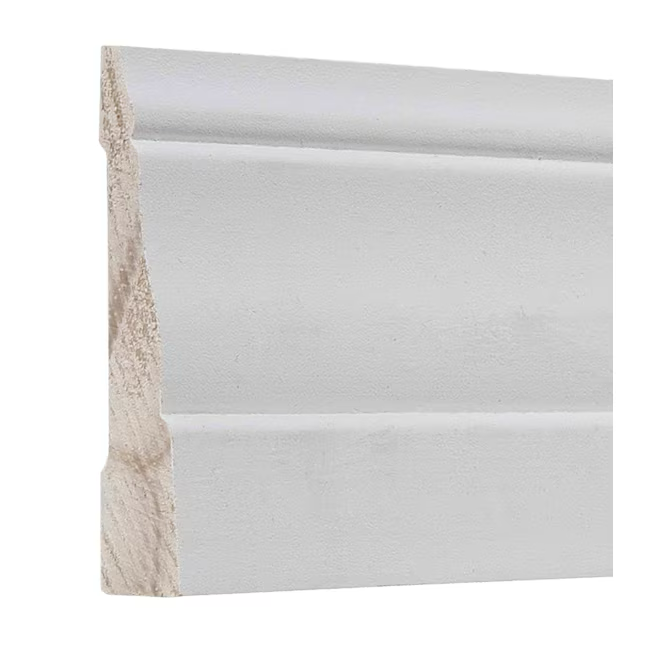 RELIABILT 15/32-in x 2-1/8-in x 12-ft Colonial Primed Pine 3635 Baseboard Moulding