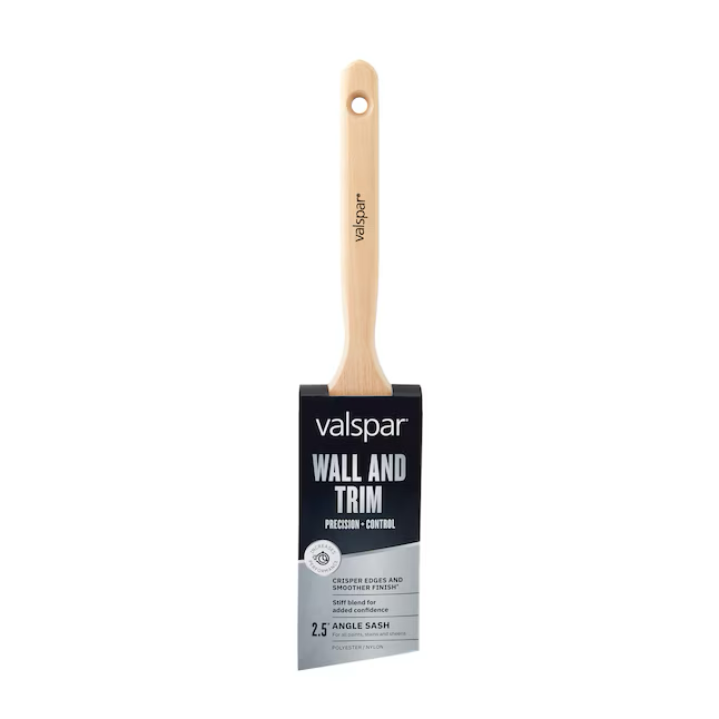 Valspar 2-1/2-in Reusable Nylon- Polyester Blend Angle Paint Brush (General Purpose Brush)