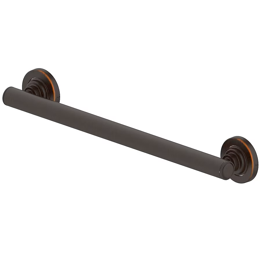 allen + roth Townley 16-in Oil Rubbed Bronze Wall Mount ADA Compliant Grab Bar (500-lb Weight Capacity)