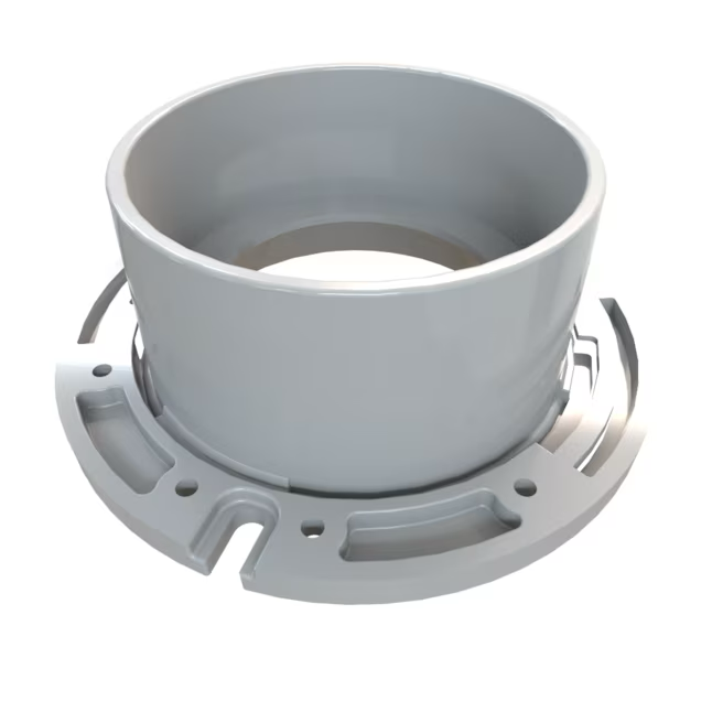 Oatey Fast Set 5.02-in White PVC Toilet Flange