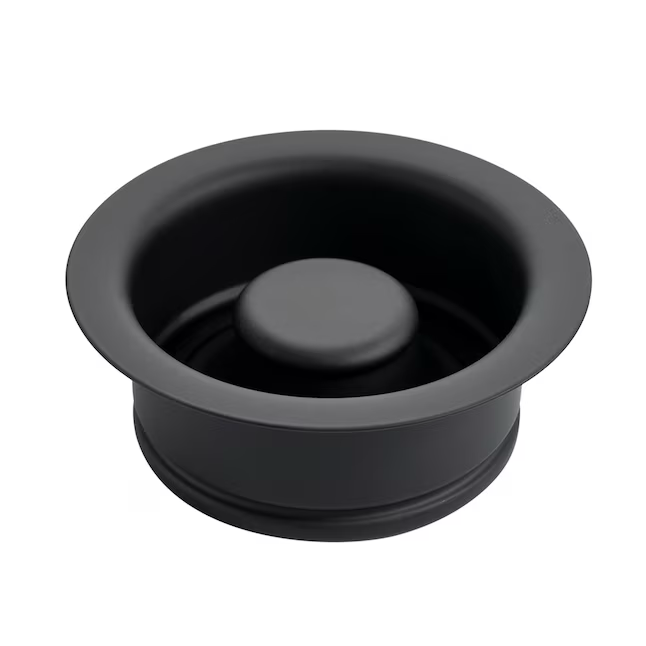 Allen + Roth 4.5-in Black Steel Garbage Disposal Sink Flange