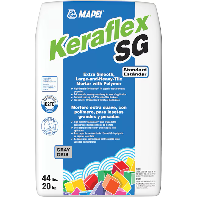 MAPEI Keraflex SG Gray Thinset/Medium Bed Tile Mortar (44-lb)