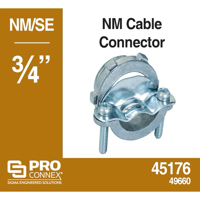 Sigma ProConnex 3/4-in Die Cast Zinc Clamp-on Type Service Entrance Connector Conduit Fittings