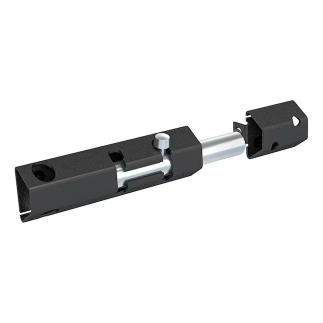 National Hardware N166-001 6-in Lockable Security Bolt in Black