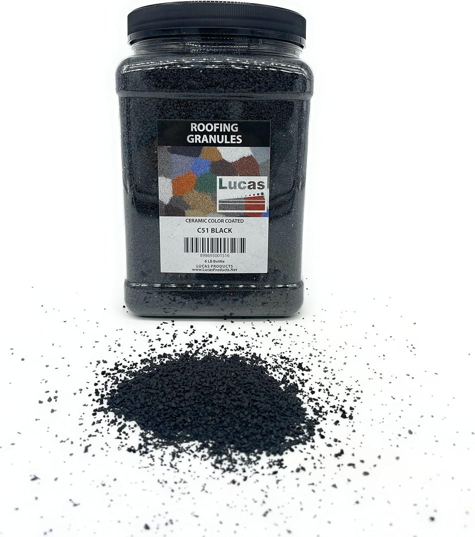 Roofing Granules 6 lb Bottle (C51 Black)