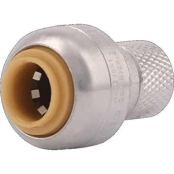 SharkBite 1/4 in. (3/8 in. OD) x 1/4 in. Compression Nut Compression Adapter