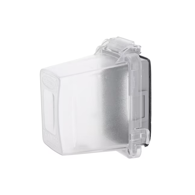 Cubierta para caja eléctrica de plástico transparente rectangular de 1 unidad resistente a la intemperie de Hubbell