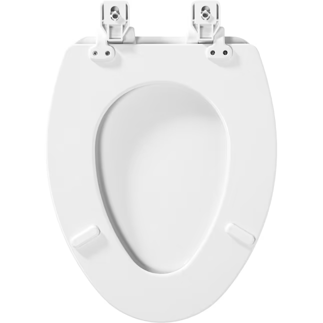 Mansfield Wood White Elongated Soft Close Toilet Seat