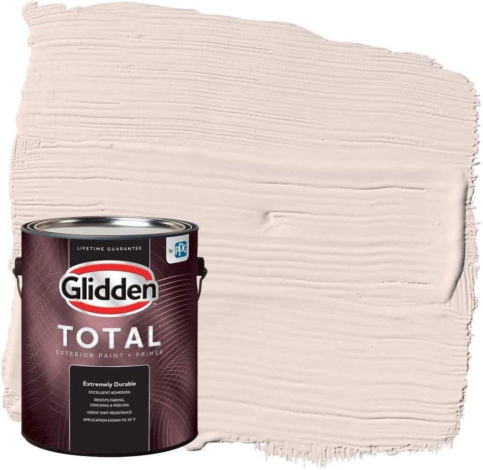 Glidden Total Exterior Paint & Primer Semi-Gloss, Sandy Beach