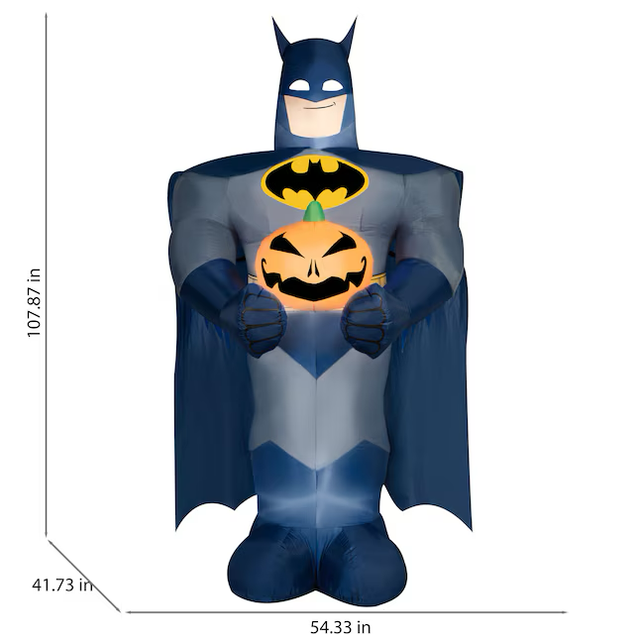 Batman inflable con calabaza y luces LED de 9 pies de Warner Brothers