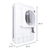 MasterCool 3200-CFM Enfriador evaporativo de ventana interior/exterior de 3 velocidades para 1600 pies cuadrados (motor incluido)