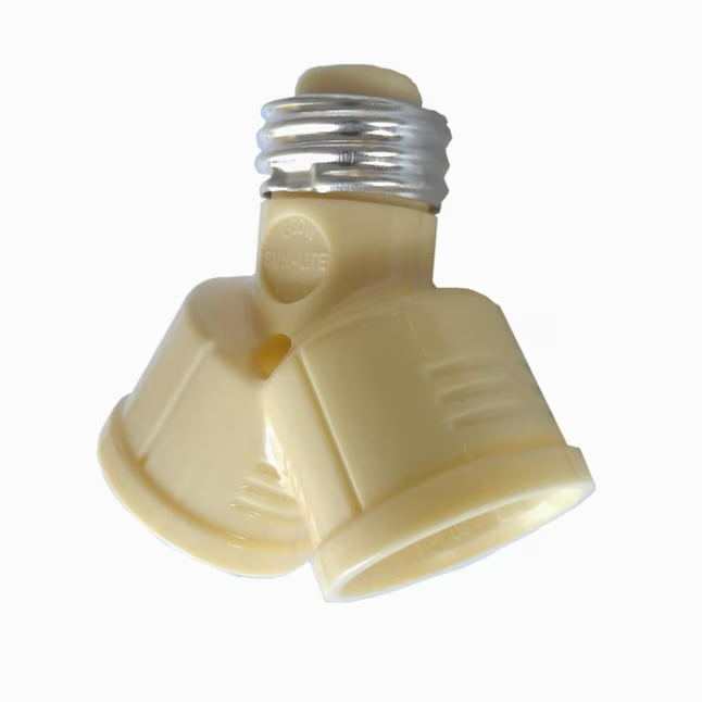 Project Source 660-Watt Off-white Medium Light Socket Adapter