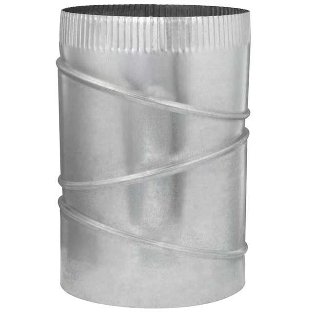 IMPERIAL 8-in 30 Gauge Galvanized Steel Round Adjustable 90 Degree Duct Elbow