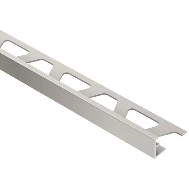 Schluter Systems Schiene 0.313-in W x 98.5-in L Satin Nickel Anodized Aluminum L-angle Tile Edge Trim