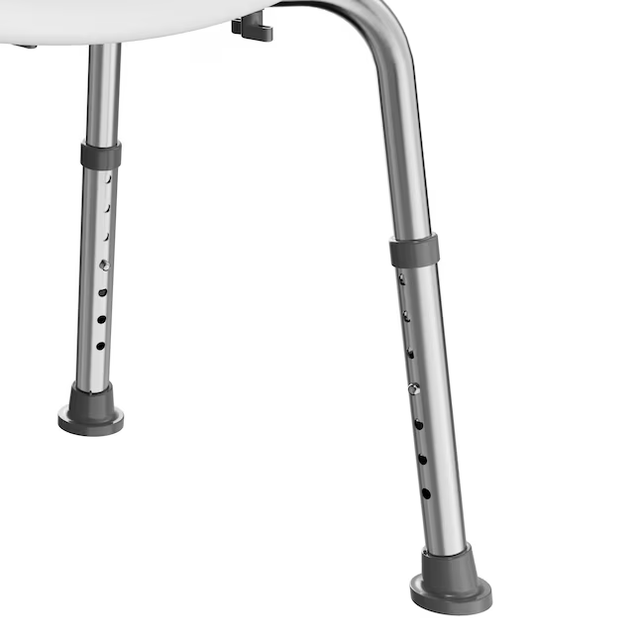 Project Source White Shower and Bath Stool