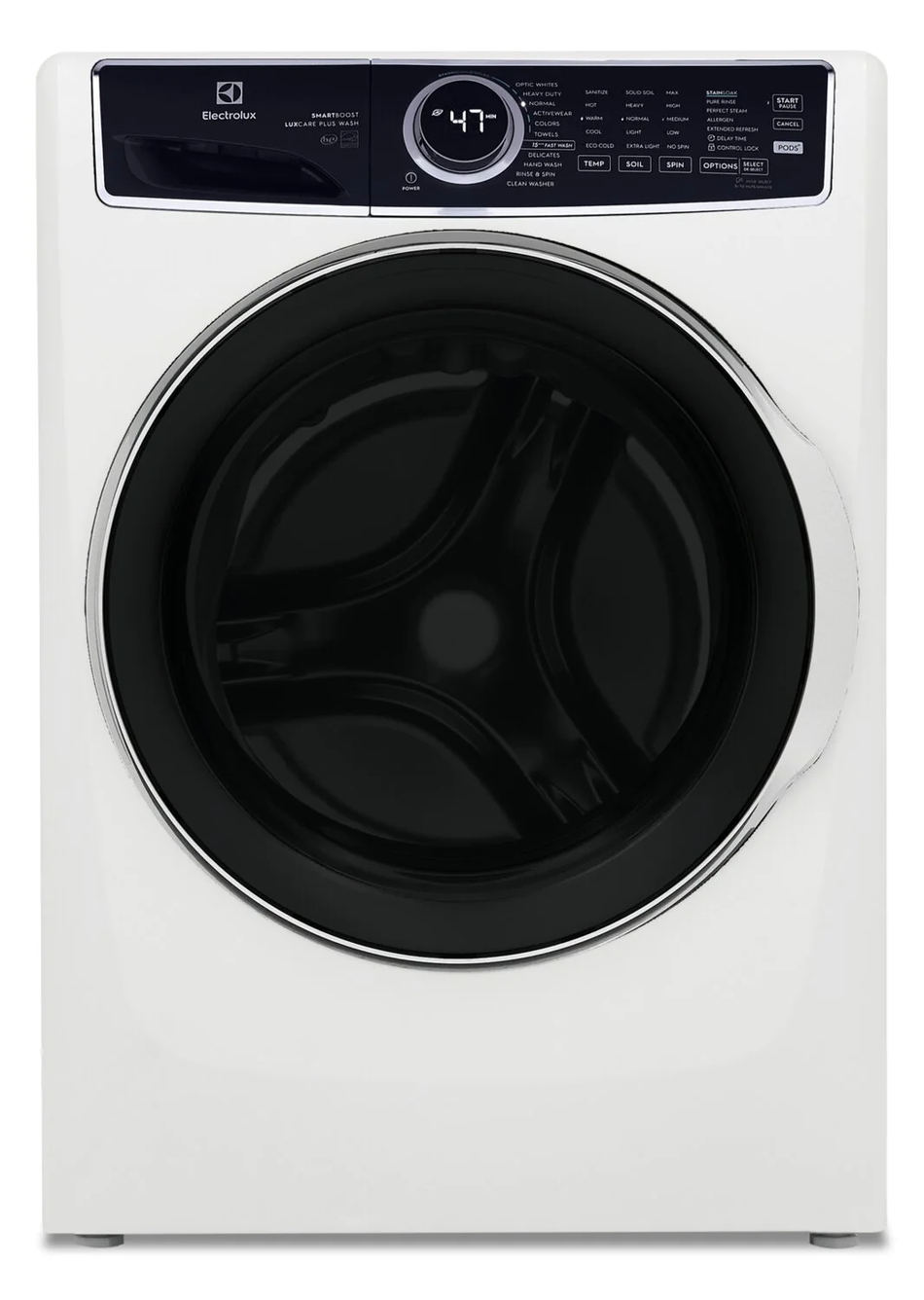 Electrolux SmartBoost 4.5-cu ft High Efficiency Stackable Steam Cycle Front-Load Washer (White) ENERGY STAR