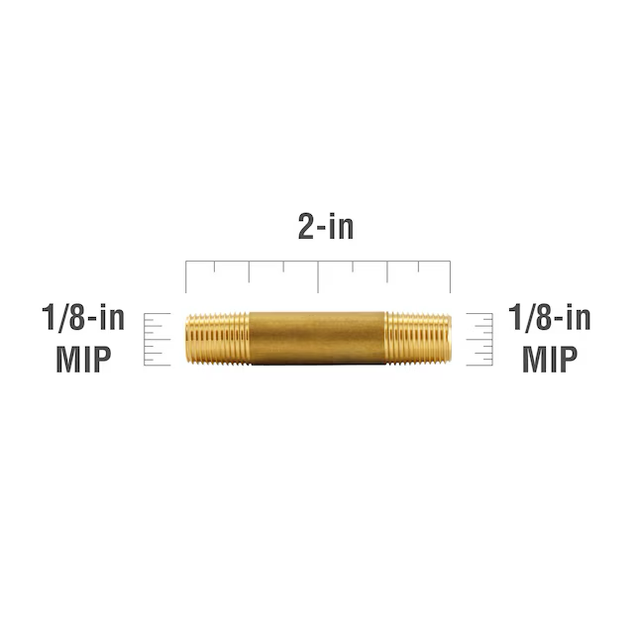 Proline Series 1/8-in x 1/8-in Threaded Male Adapter Nipple Fitting