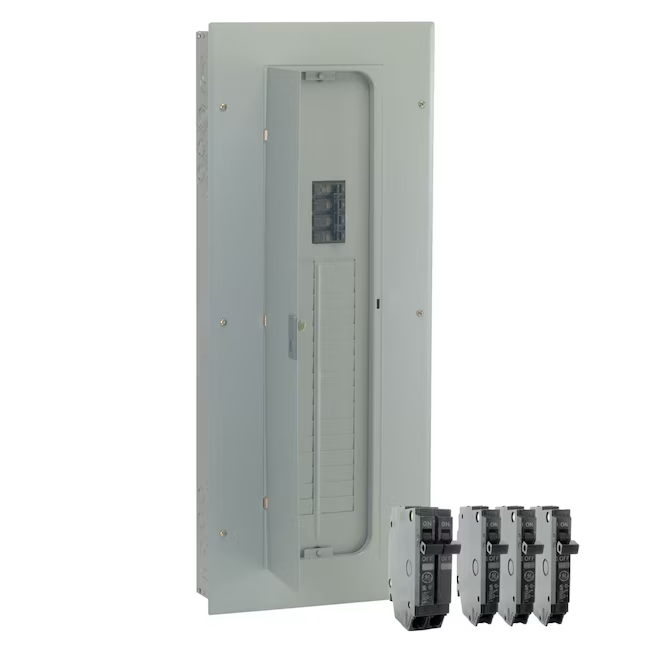 GE PowerMark Gold 200-Amp 32-Spaces 40-Circuit Indoor Main Breaker Load Center (Value Pack)