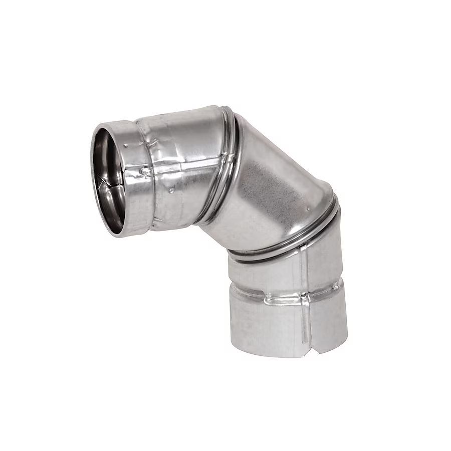 Selkirk 4-in x 4-1/2-in 90-Degree Galvanized Elbow