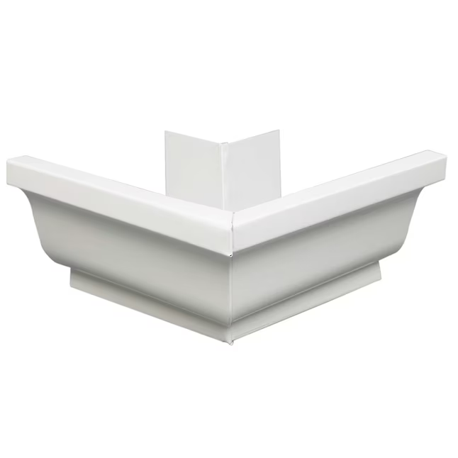 Amerimax 5-in x 7.5-in White K Style Gutter Outside Corner