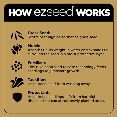 Scotts EZ Seed Patch and Repair mezcla de reparación de césped de festuca alta de 3.75 libras