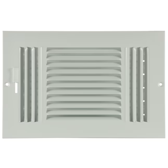 RELIABILT 10 x 6 in, 3 vías, de acero blanco, para pared lateral o techo