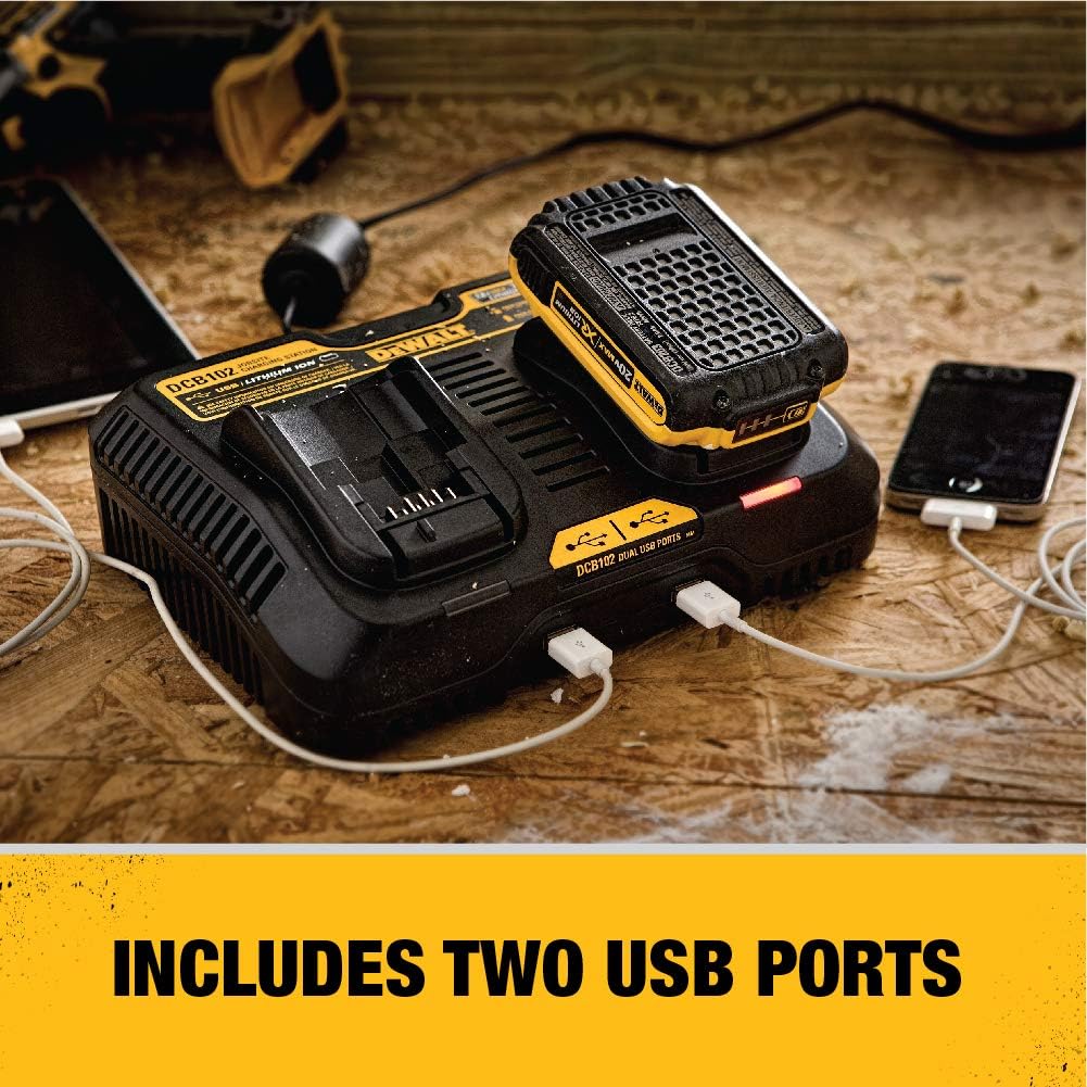 DEWALT 20-V Lithium-ion Battery Charger Station (4 Ah)